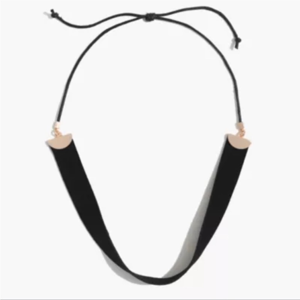 Madewell Black Faux Suede Choker